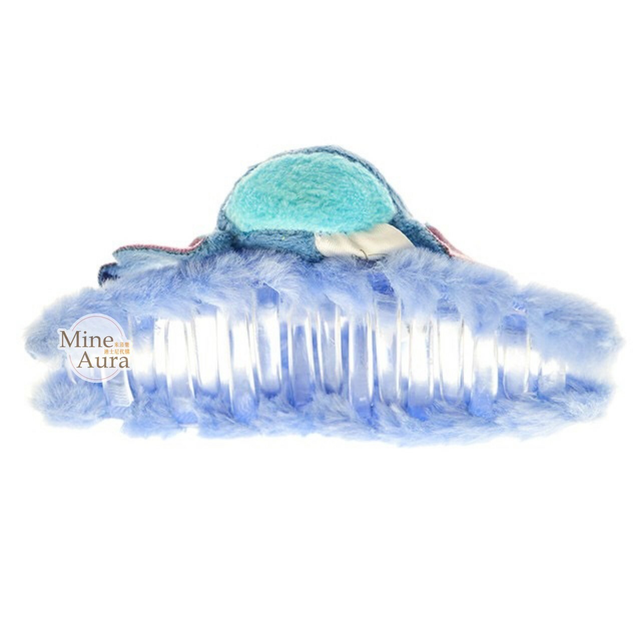 史迪奇 Stitch 大頭造型 絨毛 髮夾 髮抓 鯊魚夾 星際寶貝 Lilo & Stitch -香港迪士尼樂園