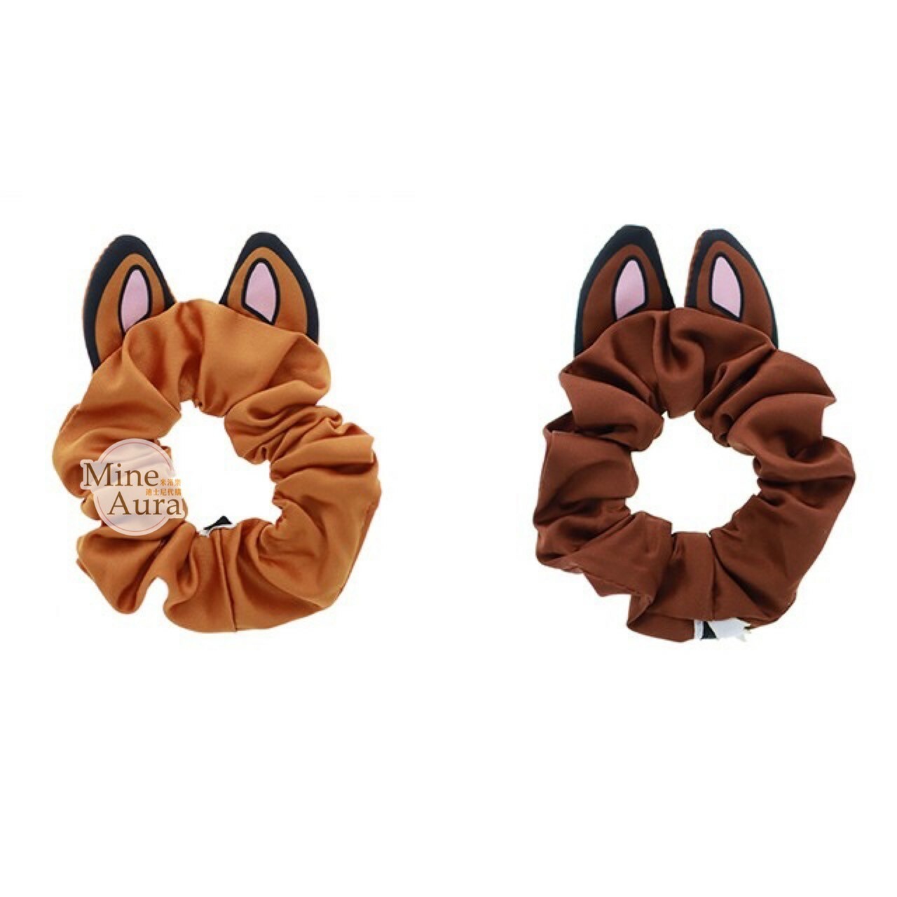 奇奇蒂蒂 Chip 'n Dale 立體耳朵造型 髮束 大腸圈 2入組 -香港迪士尼樂園