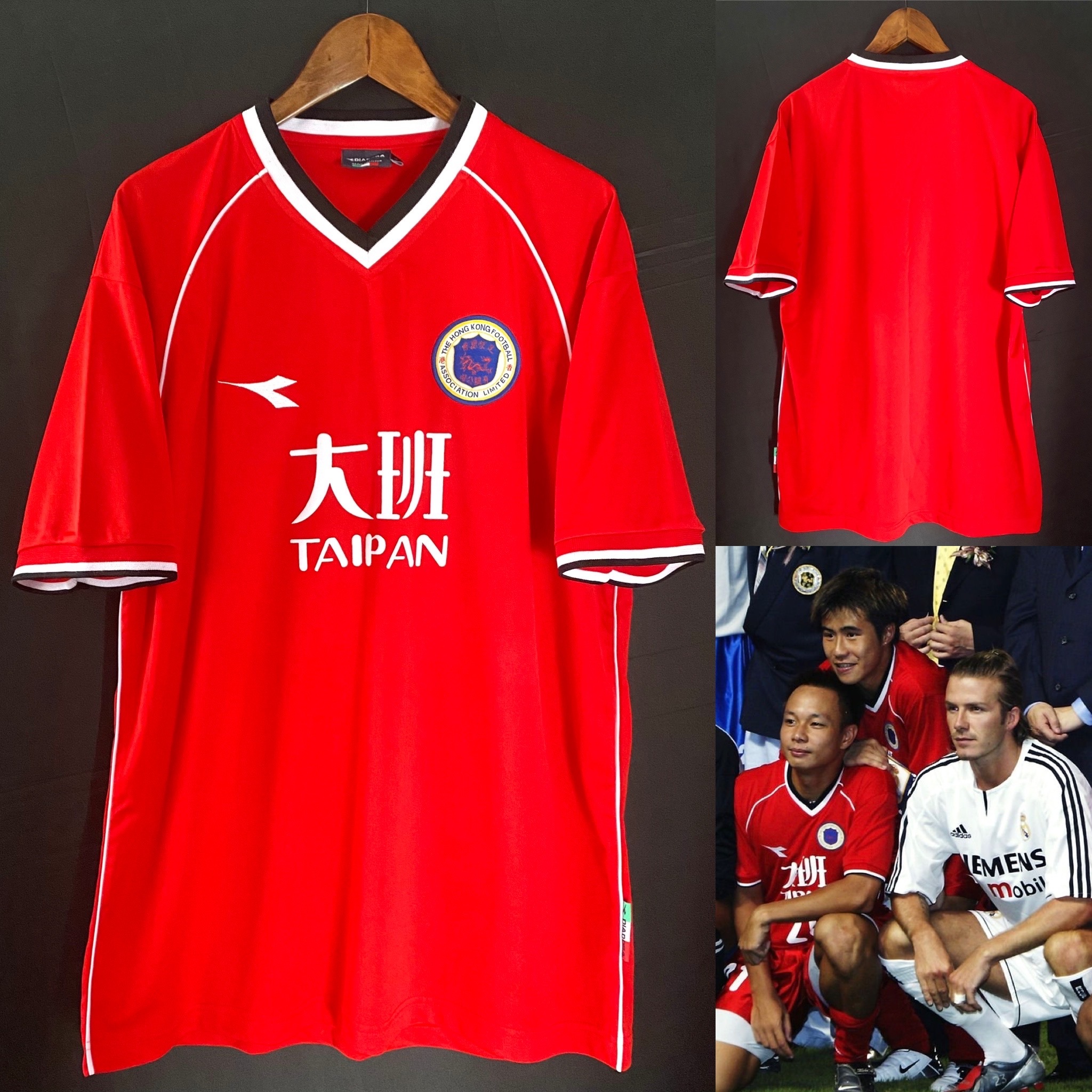 Hong Kong Football Team vs Real Madrid 2003 Diadora Home shirt