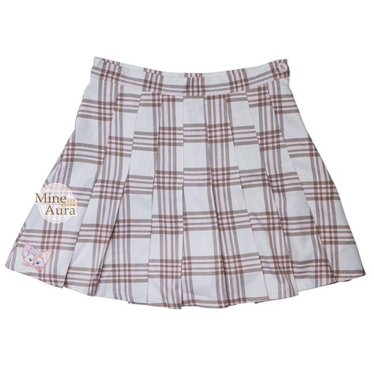 玲娜貝兒 Lina bell 格紋 百褶裙 裙子 -香港迪士尼樂園