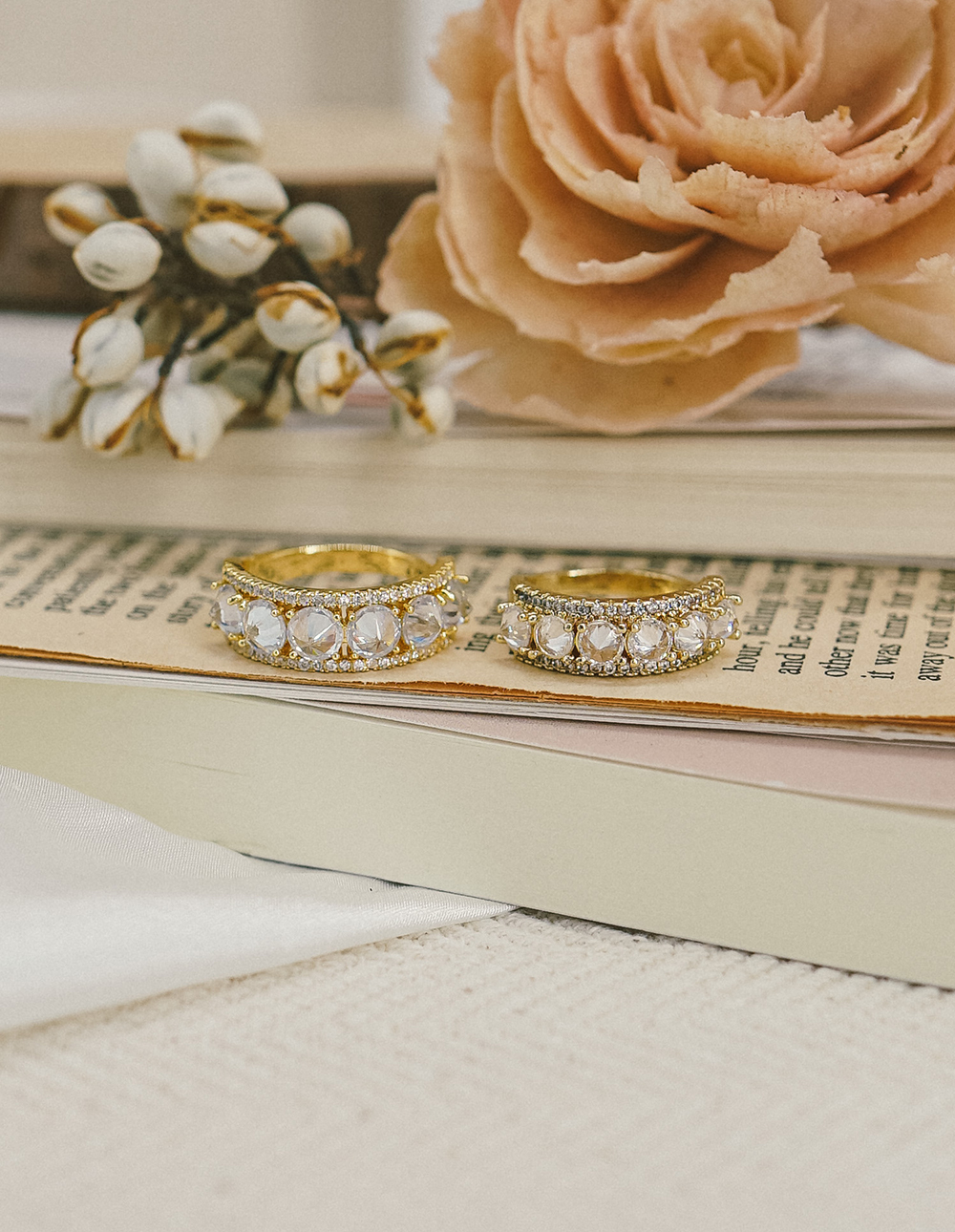 切割排鑽可調式戒指✦3mm