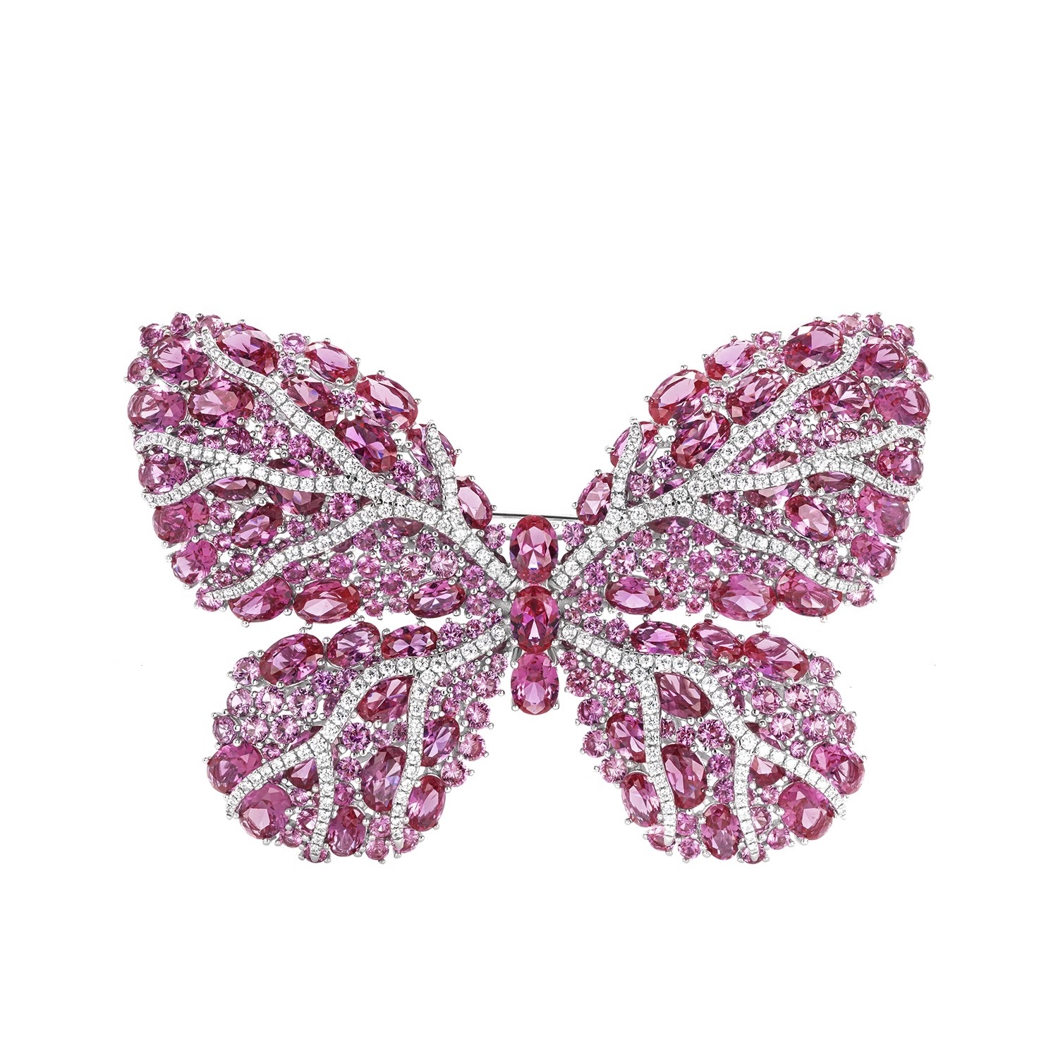 紅色蝴蝶結戒指胸針兩用 925銀胸針