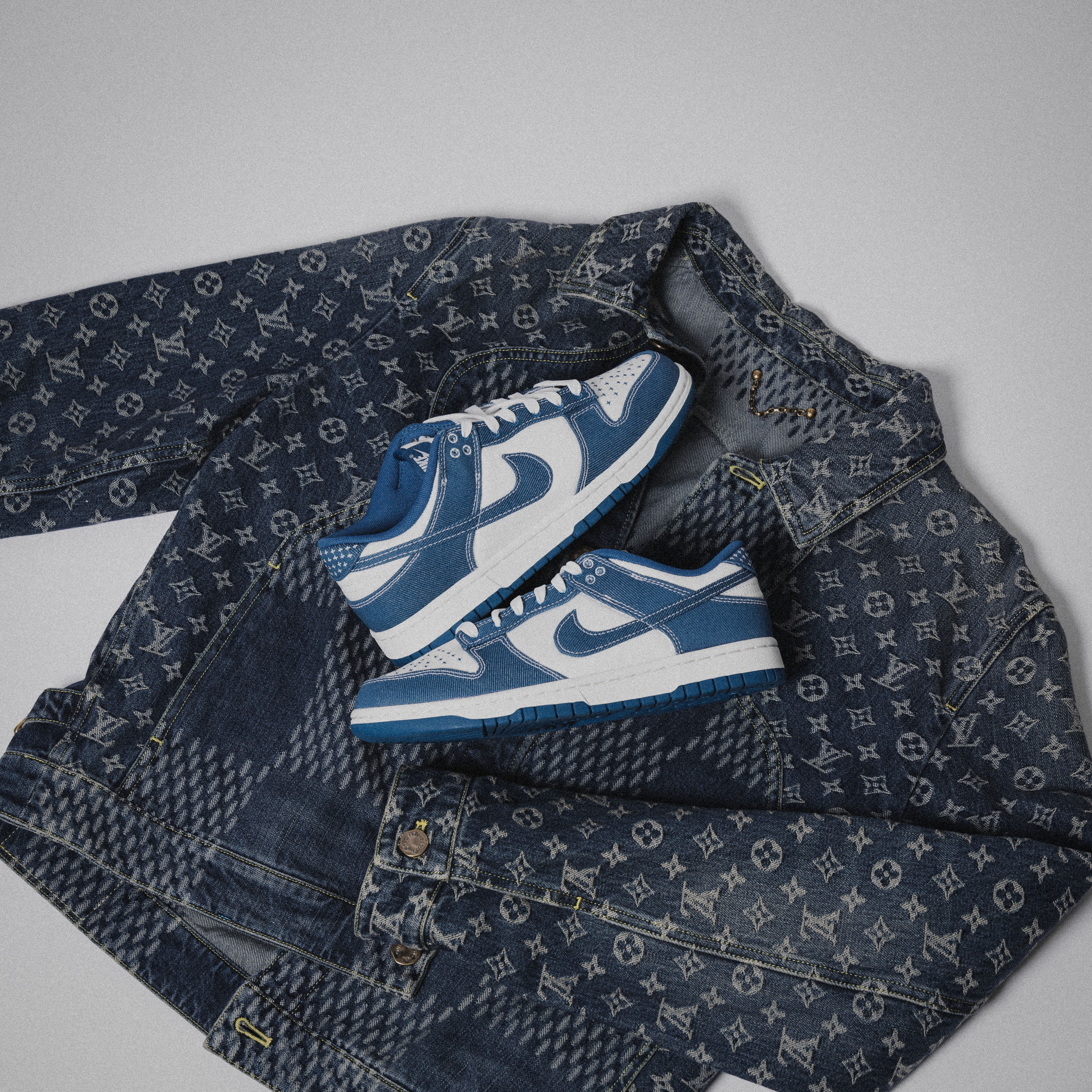 -(C9b)-NIKE DUNK LOW RETRO SE "INDUSTRIAL BLUE" 丹寧 刺子繡-DV0834 101