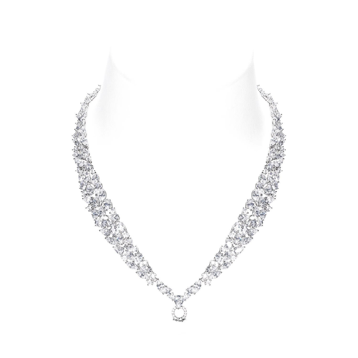 璀璨星河满鑽長款項鍊 925銀項鍊