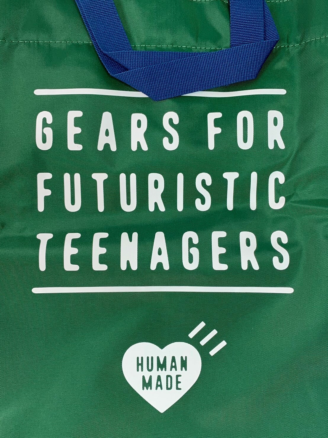 Human Made PVC 愛心LOGO字體 綠色 肩背尼龍包