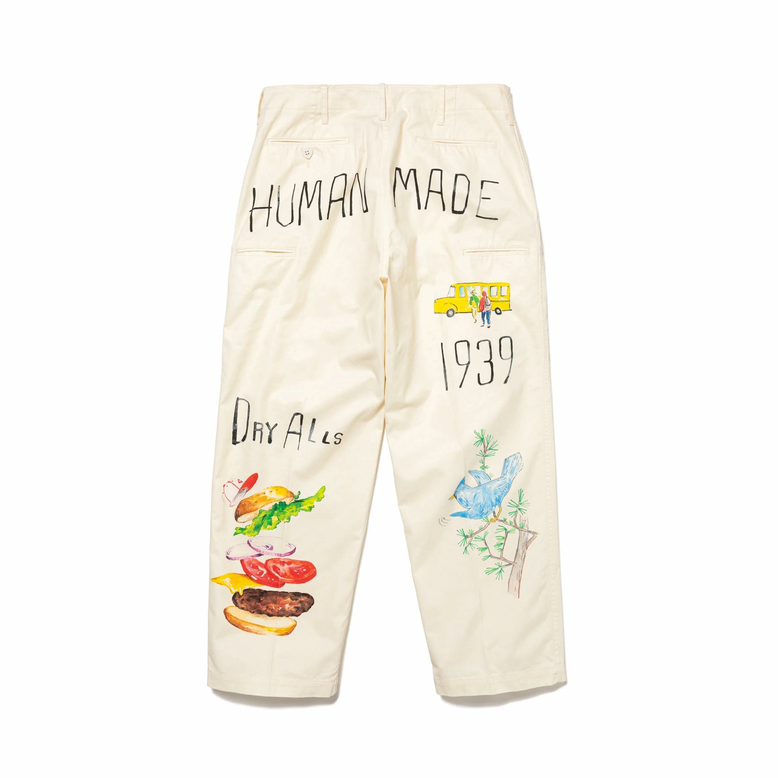HUMAN MADE chino pants WHITE mサイズ Human Made Printed Chino Pants White | SOMEWHERE®