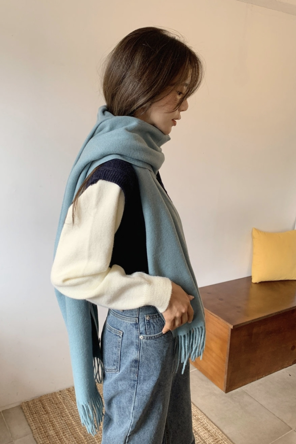 #228N714 為冬日送上暖意的純色頸巾 (26色)