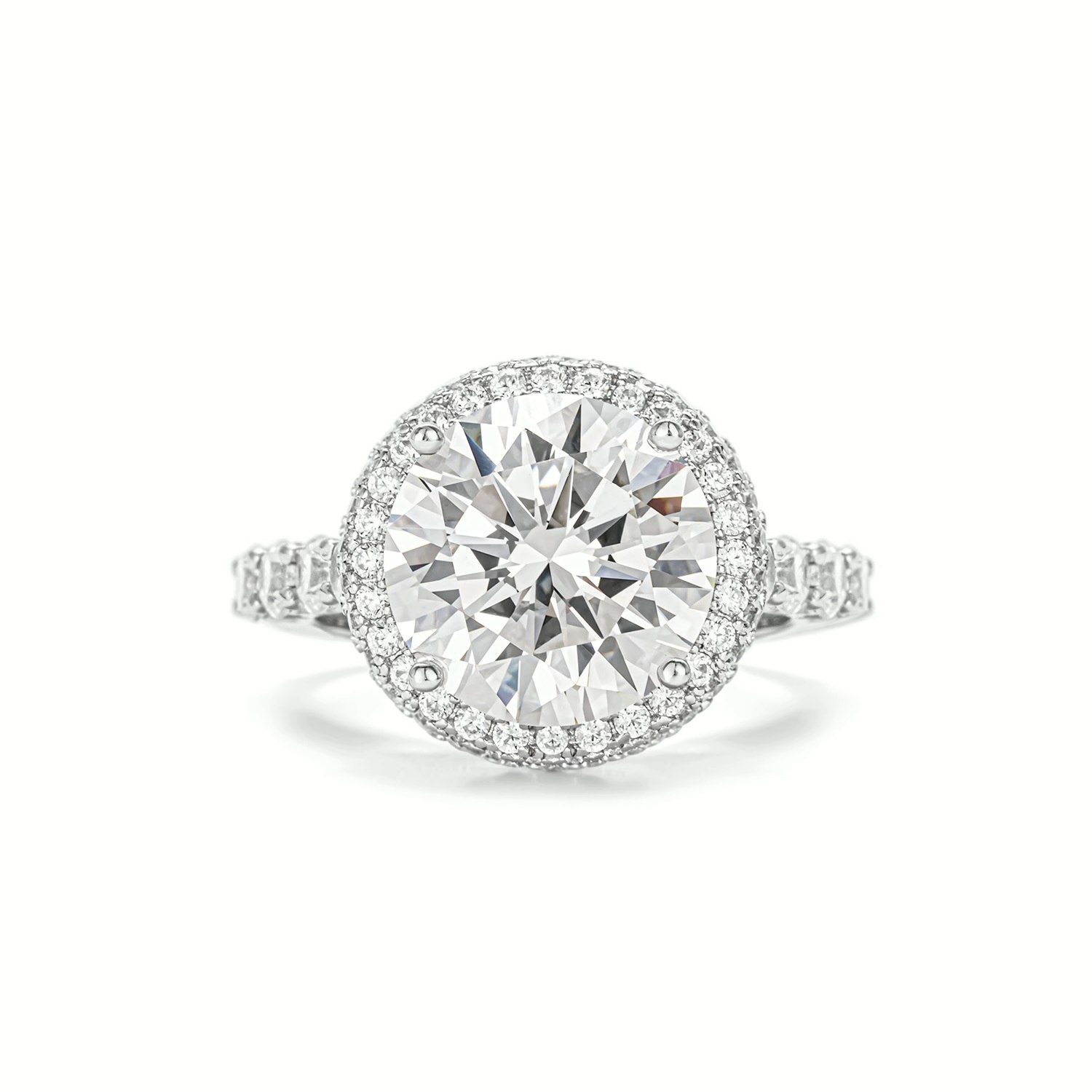 合成鋯石戒指 925銀戒指