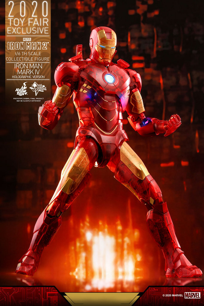 Hottoys Hot Toys MMS568 Ironman Iron Man Mark IV 4 Holographic Version