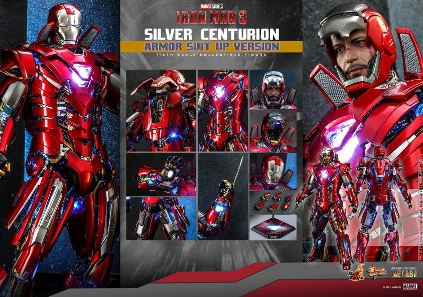 Hottoys MMS618 Silver Centurion Armor Suit Up Version "無啡盒"