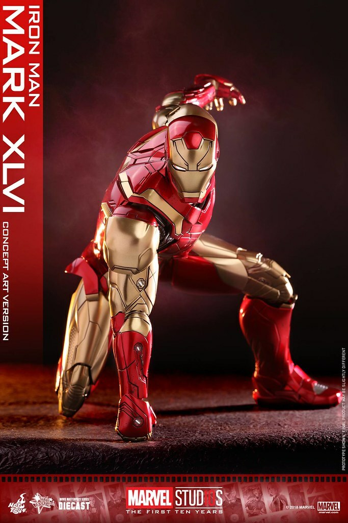Hot Toys - MMS489D25 - Marvel Studios 十週年【鋼鐵人馬克46 (概念藝術版)】Iron Man Mark XLVI (Concept Art Version)