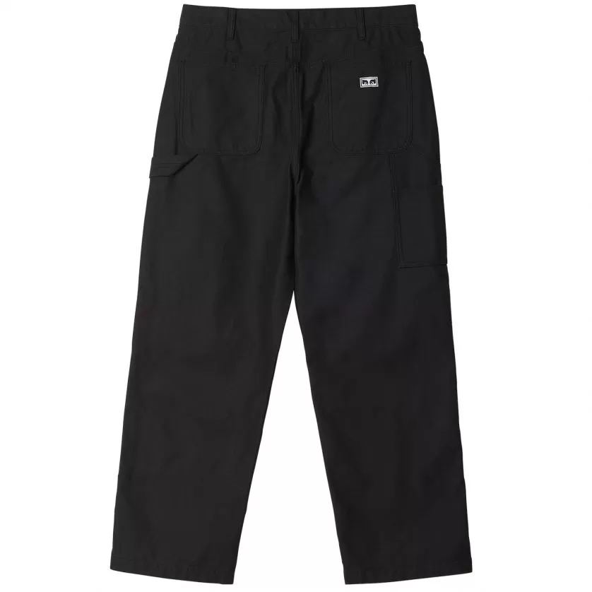 OBEY BIG TIMER TWILL DBL KNEE PANT 黑