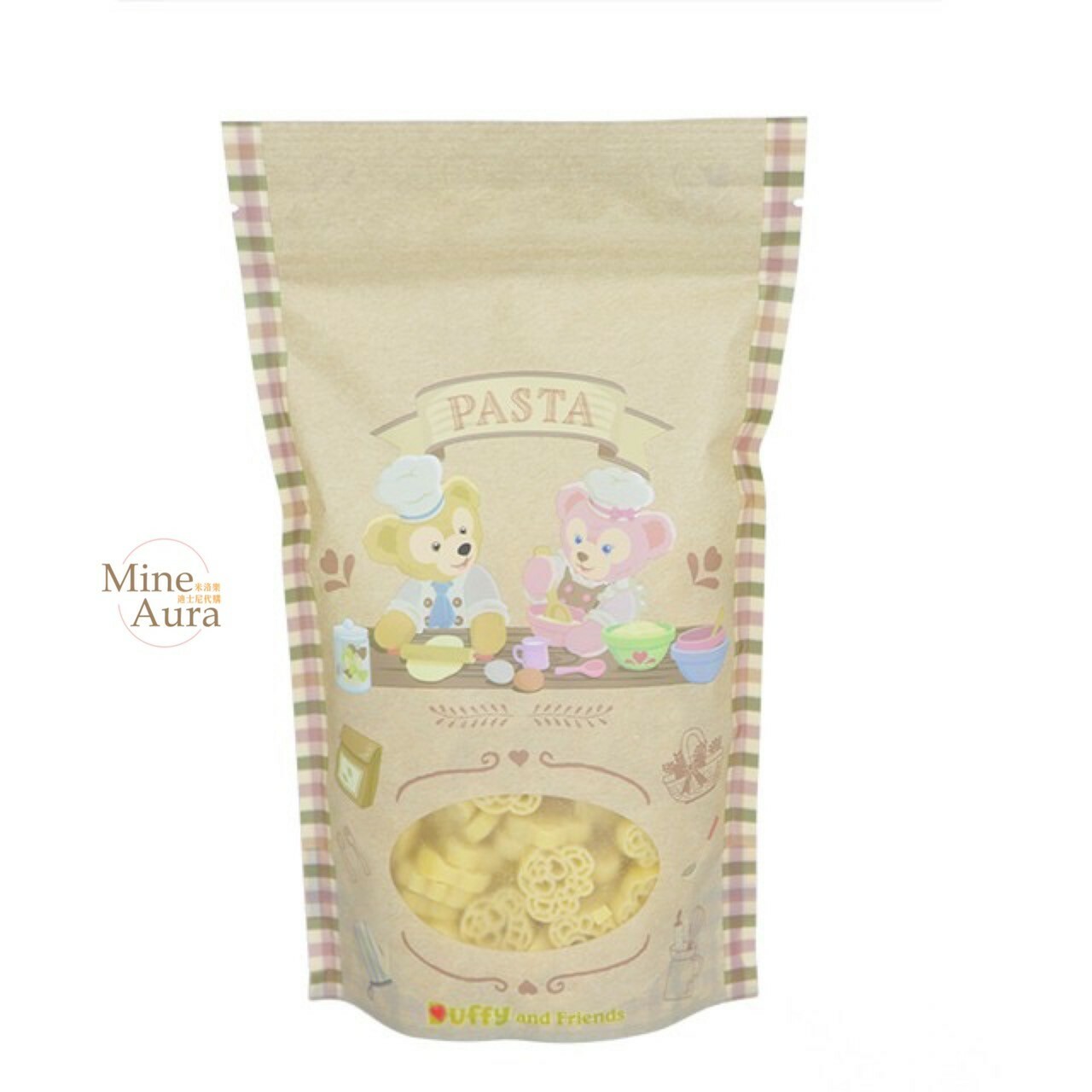 達菲 Duffy 雪莉玫 ShellieMay 大頭造型 義大利麵 150g -香港迪士尼樂園