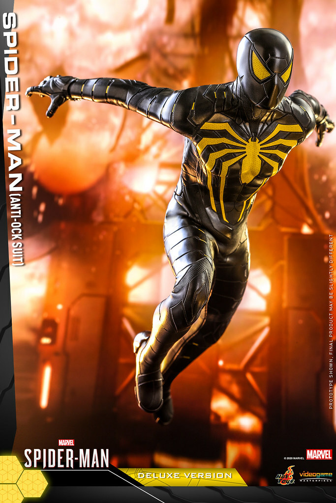 Hot Toys – VGM45 – Marvel's Spider-Man - 1/6th scale Spider-Man (Anti-Ock Suit) Collectible Figure (Deluxe Version)