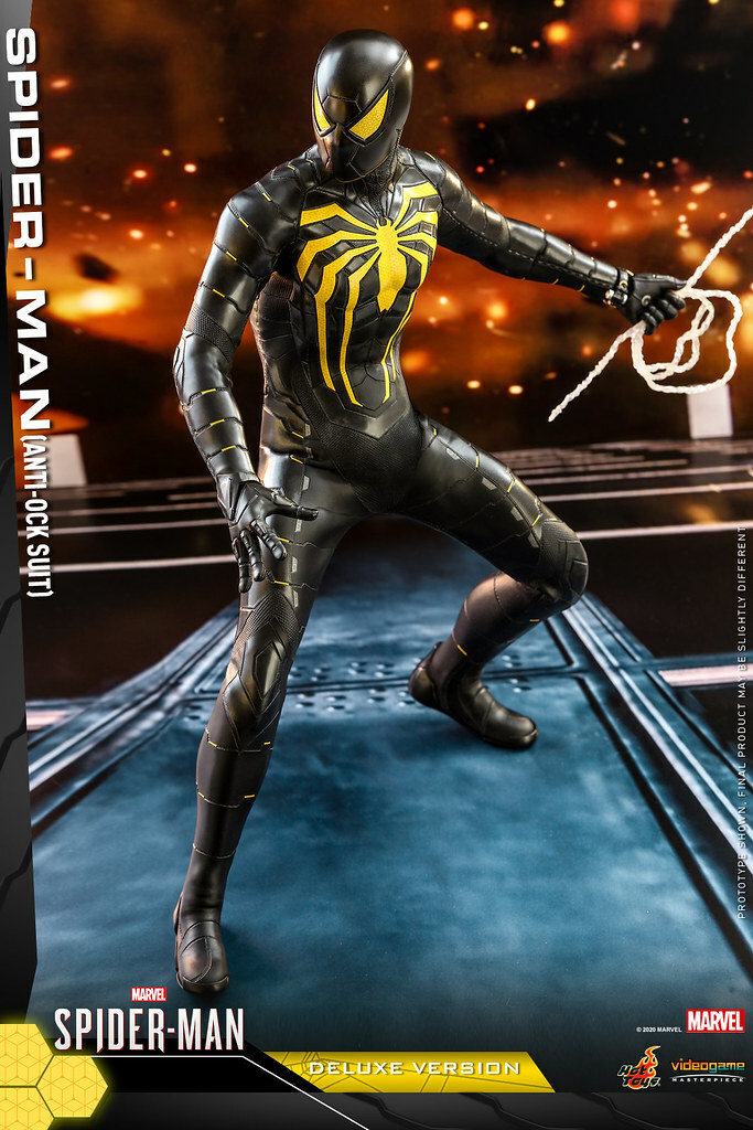 Hot Toys – VGM45 – Marvel's Spider-Man - 1/6th scale Spider-Man (Anti-Ock Suit) Collectible Figure (Deluxe Version)