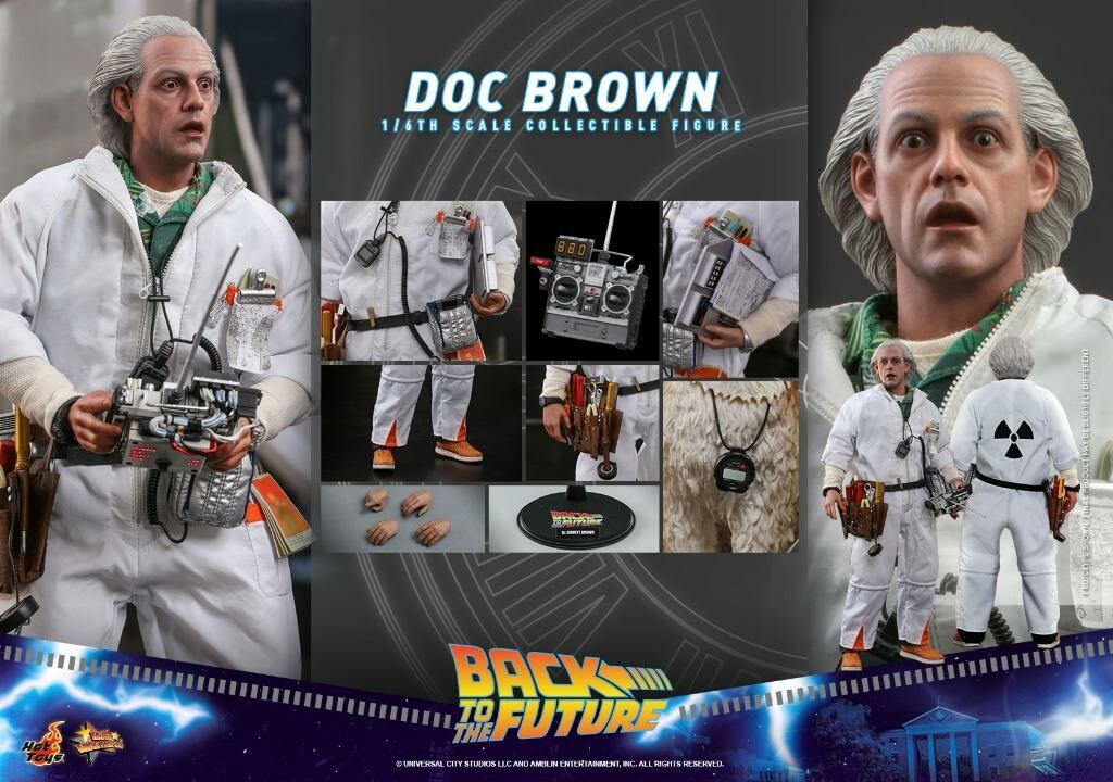 Hot Toys - MMS609 -《回到未來》布朗博士（Doc Brown）1/6 比例收藏級人偶 普通版