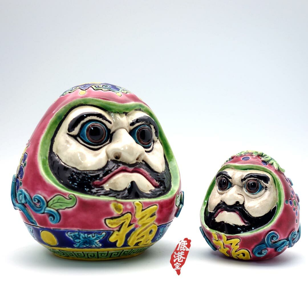 交趾陶開運擺飾文鎮｜達摩