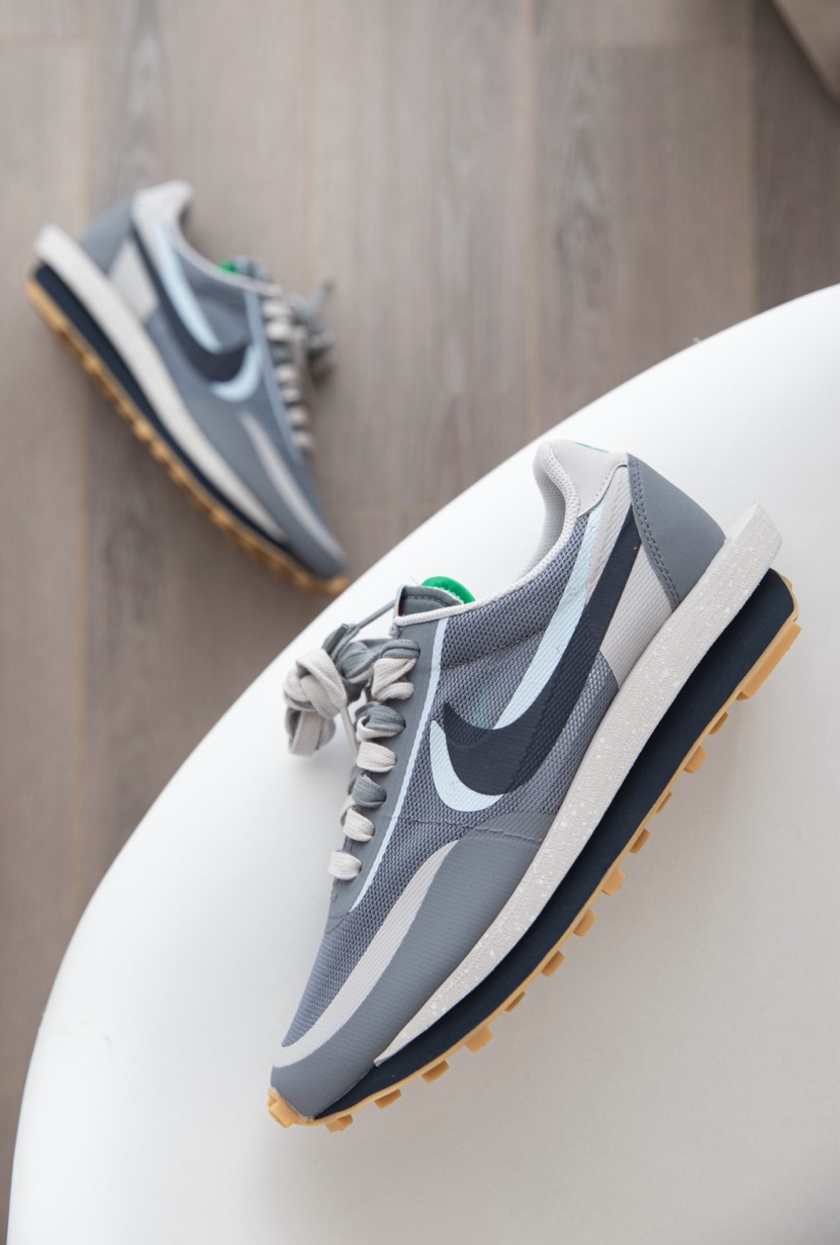 NIKE LDWaffle x Sacai x CLOT 三方聯名 灰藍 DH3114001