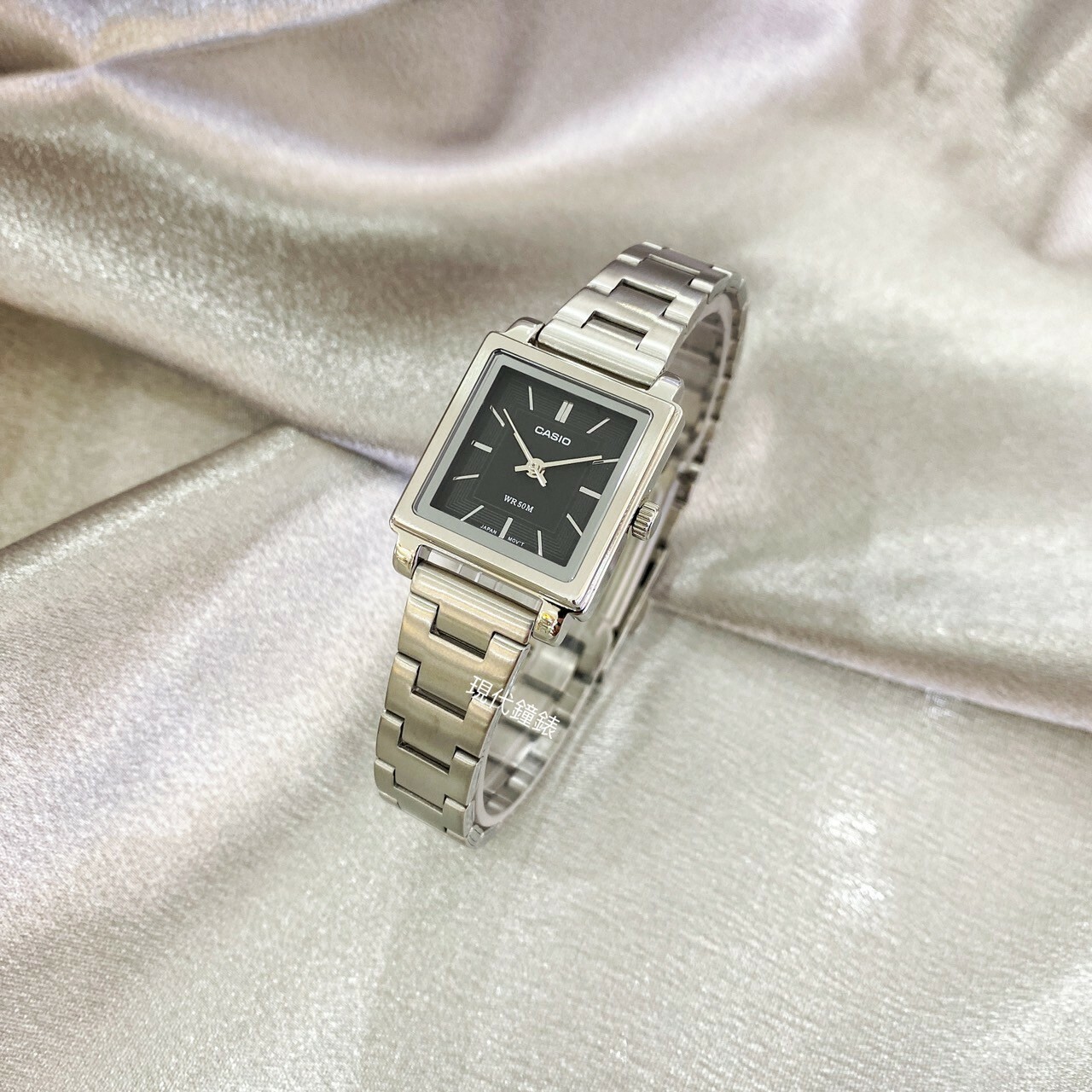 【CASIO 卡西歐】經典方形氣質腕錶 LTP-E176D-1A 23mm 現代鐘錶