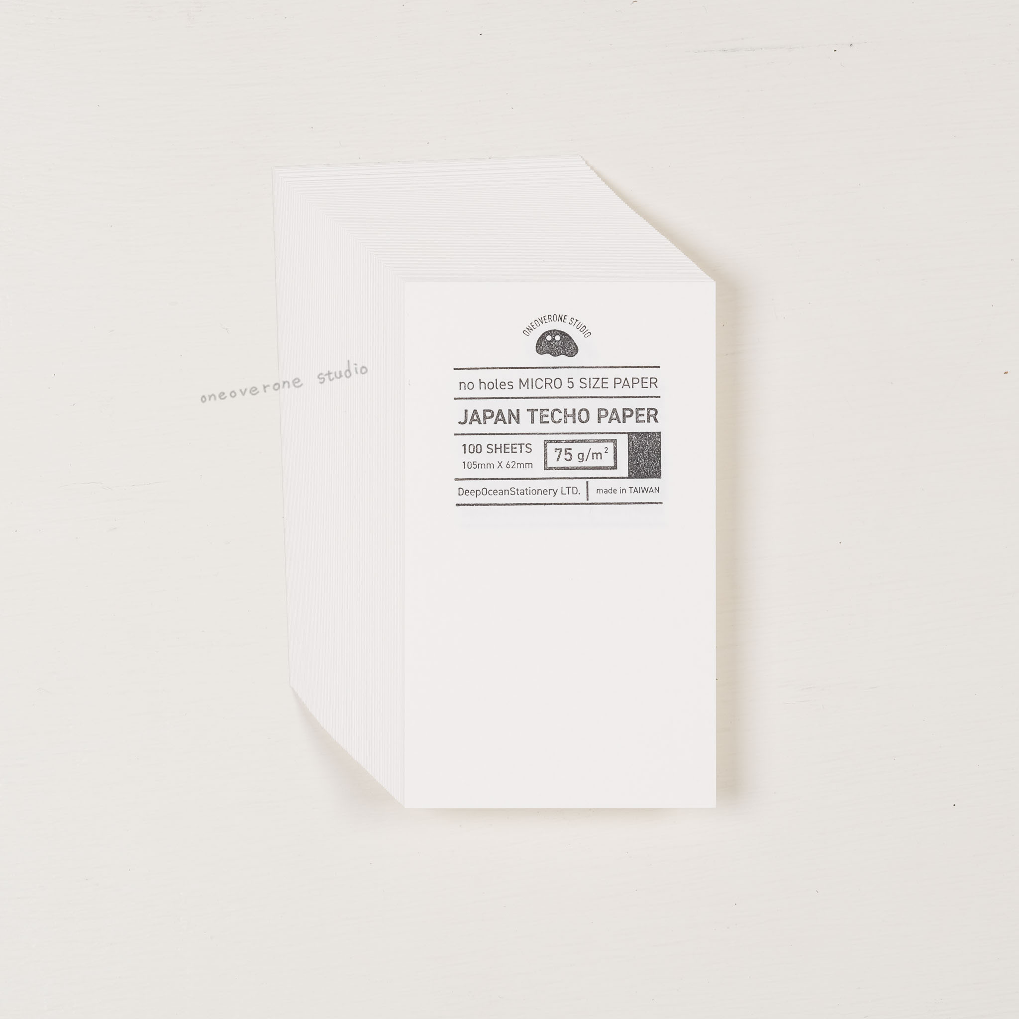 無孔 MICRO5尺寸 日本手帳紙 TECHO｜ 一分之一工作室 臺灣