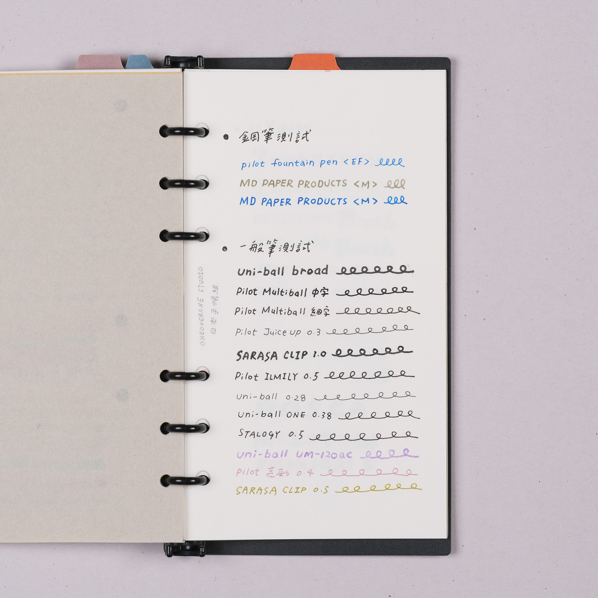 無孔 MICRO5尺寸 日本手帳紙 TECHO｜ 一分之一工作室 臺灣