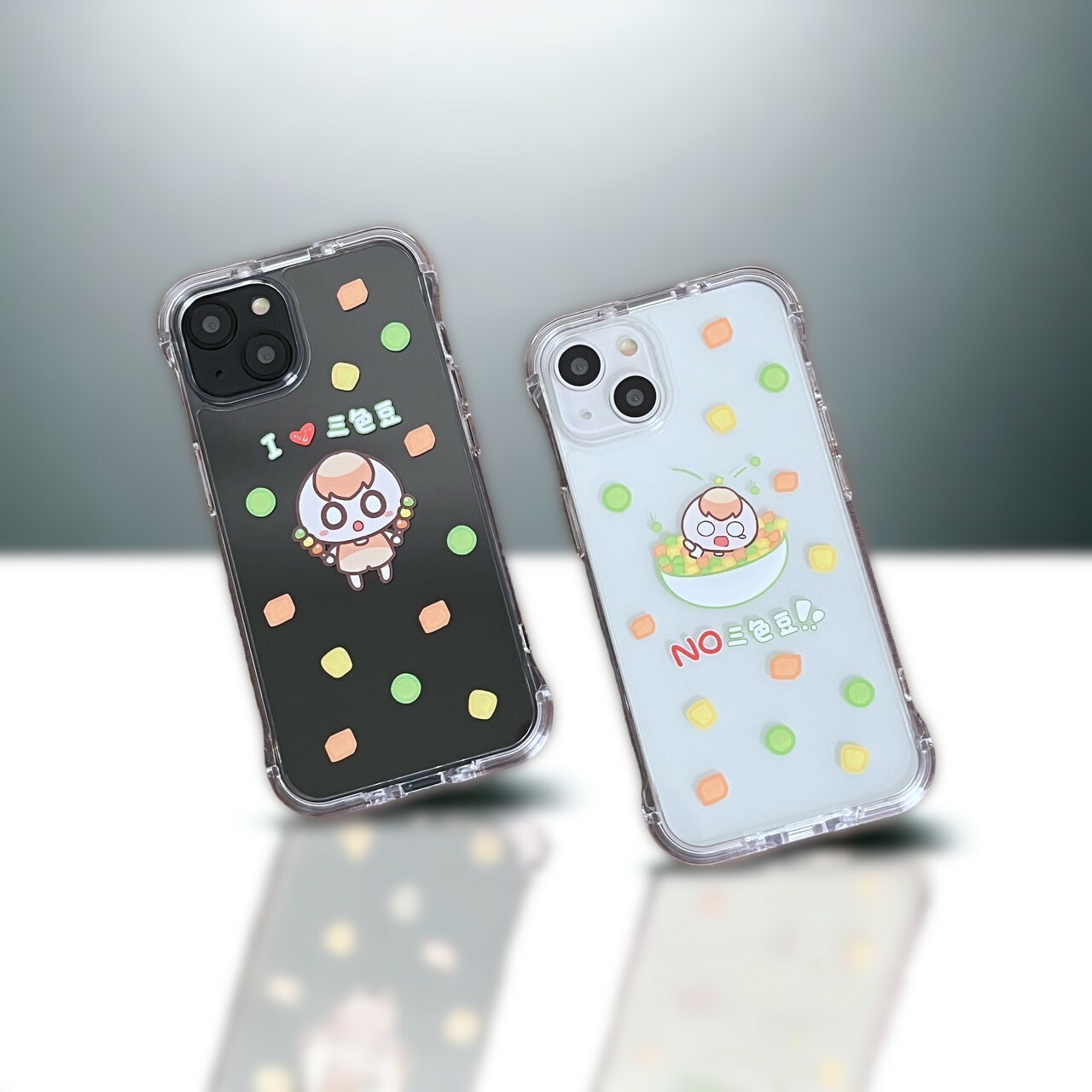 茶里三色豆手機殼(Apple 15系列)