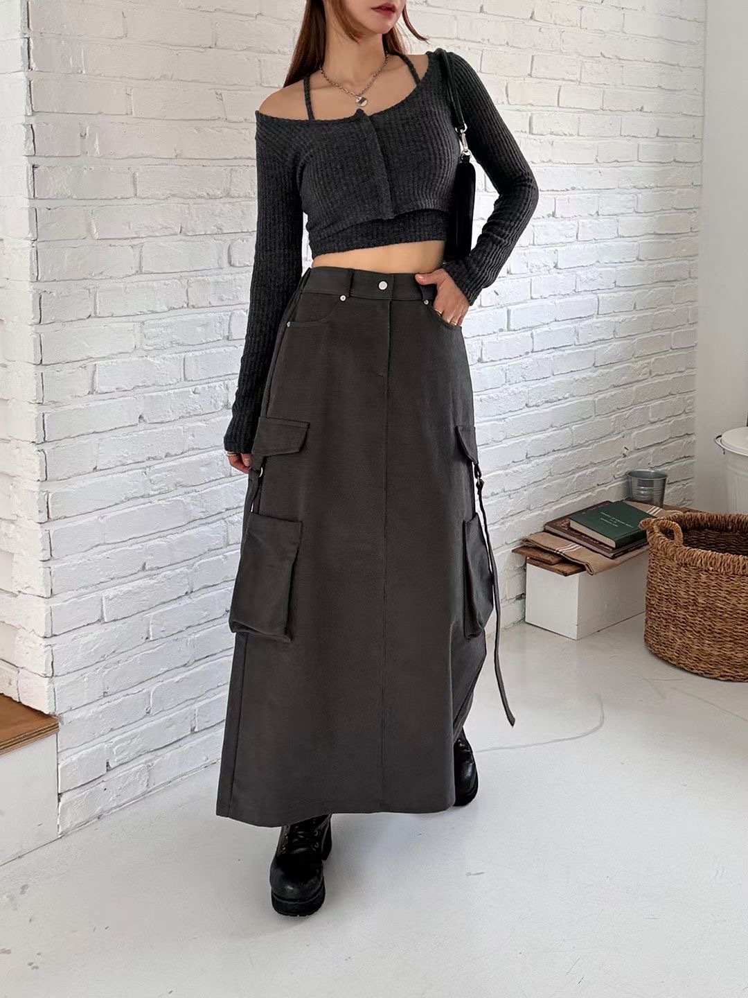 KR07 工裝長裙