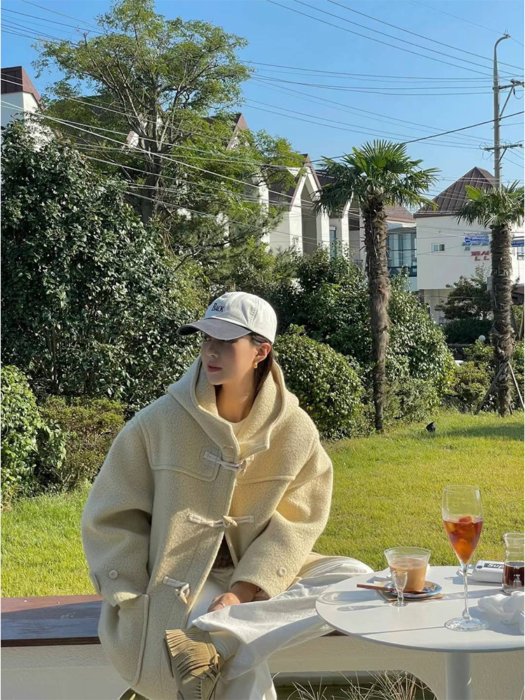 ᴷᴼᴿᴱᴬ 🇰🇷The Able秋冬必備牛角扣毛絨大衣