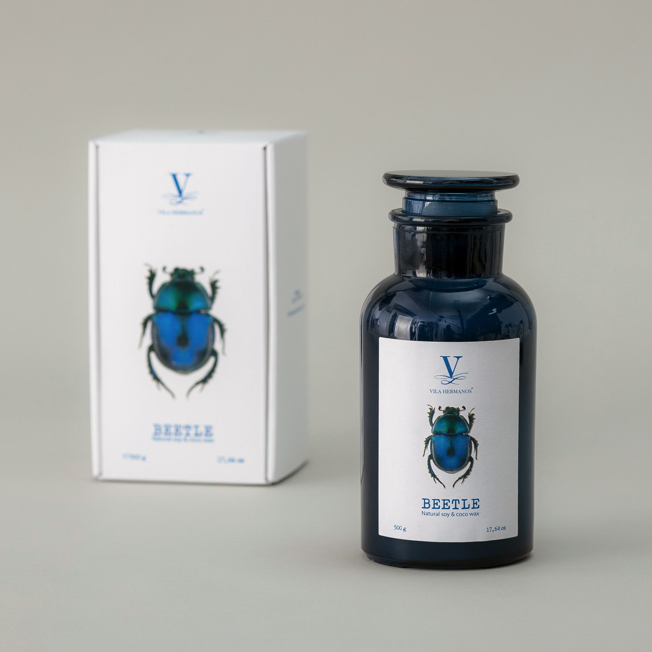 VILA HERMANOS Talismán藥罐蠟燭-甲蟲/綠意與花香
