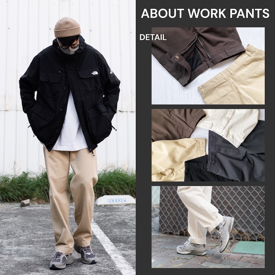 about. Work Pants 工裝 直筒寬褲