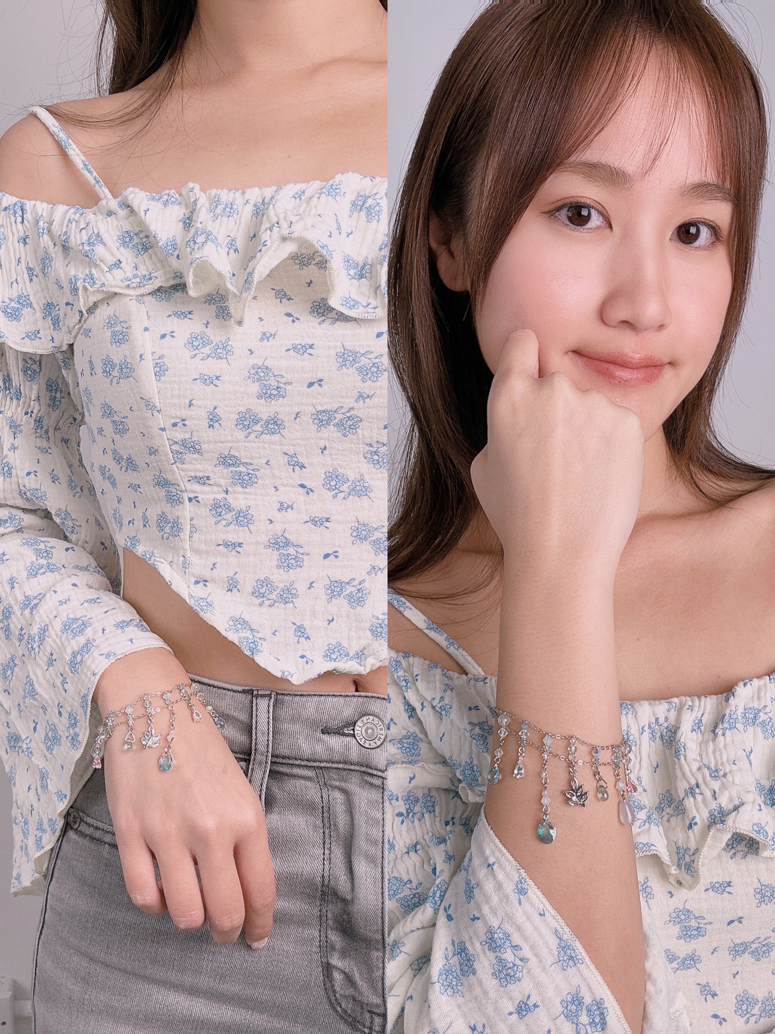 ⑪ Droplets of Appreciation S925 Bracelet (8 Designs)