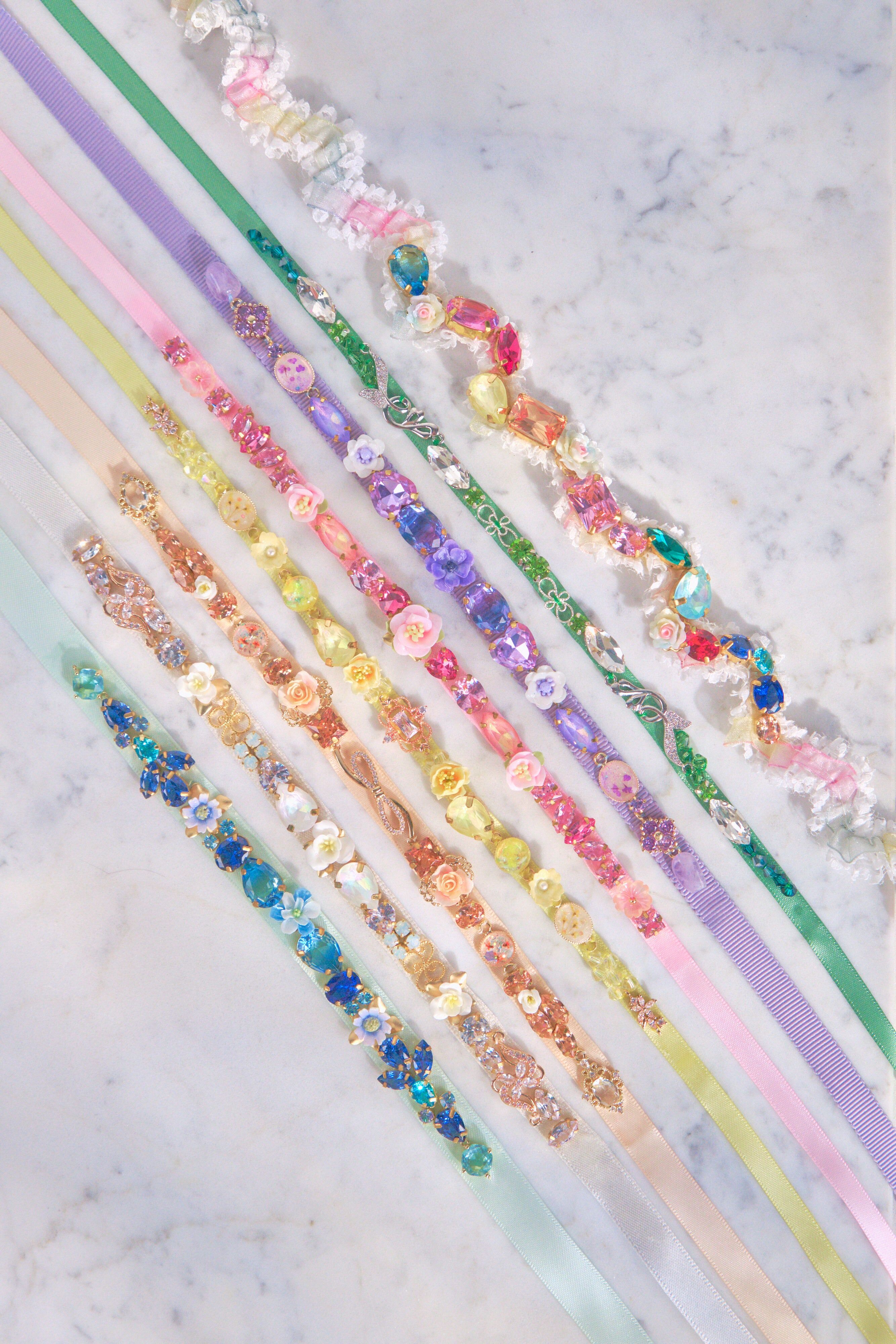 ⑪ Crystal Carnation Celebration Headband (8 Designs)