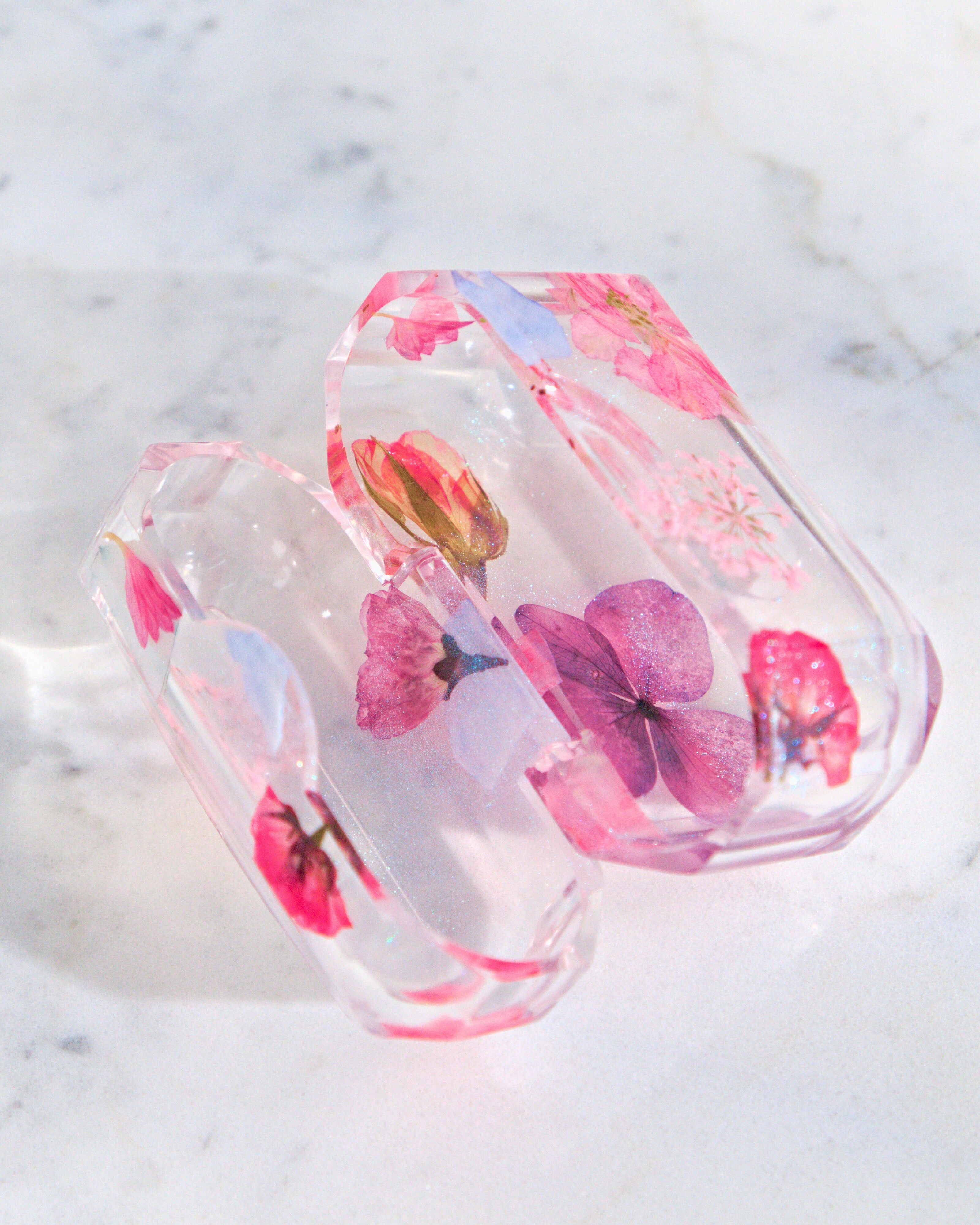 ⑪ Blooms of Blessings Resin AirPod Pro Case (4 Designs)