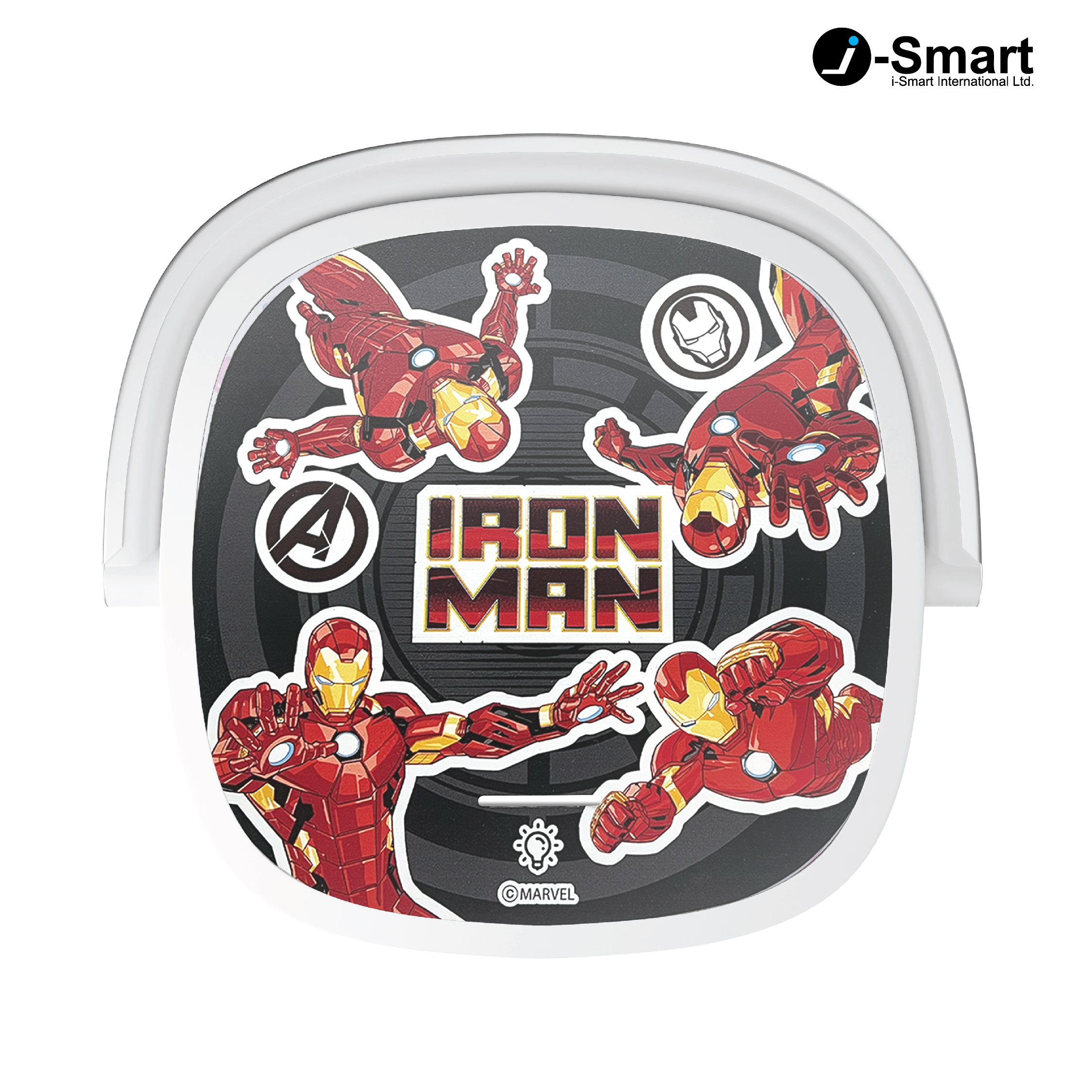 i-Smart-Marvel-無線充電板配夜燈-鋼鐵人 Iron Man