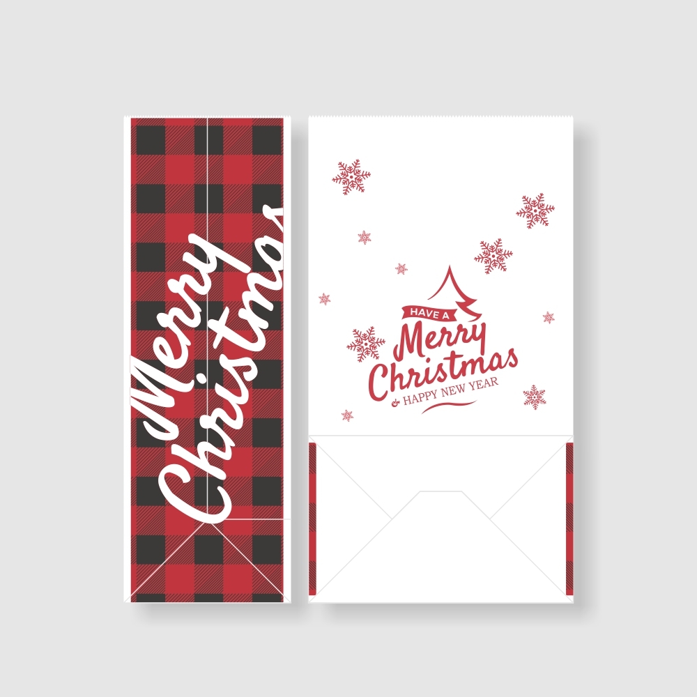 方型捧袋-白牛馴鹿 8號