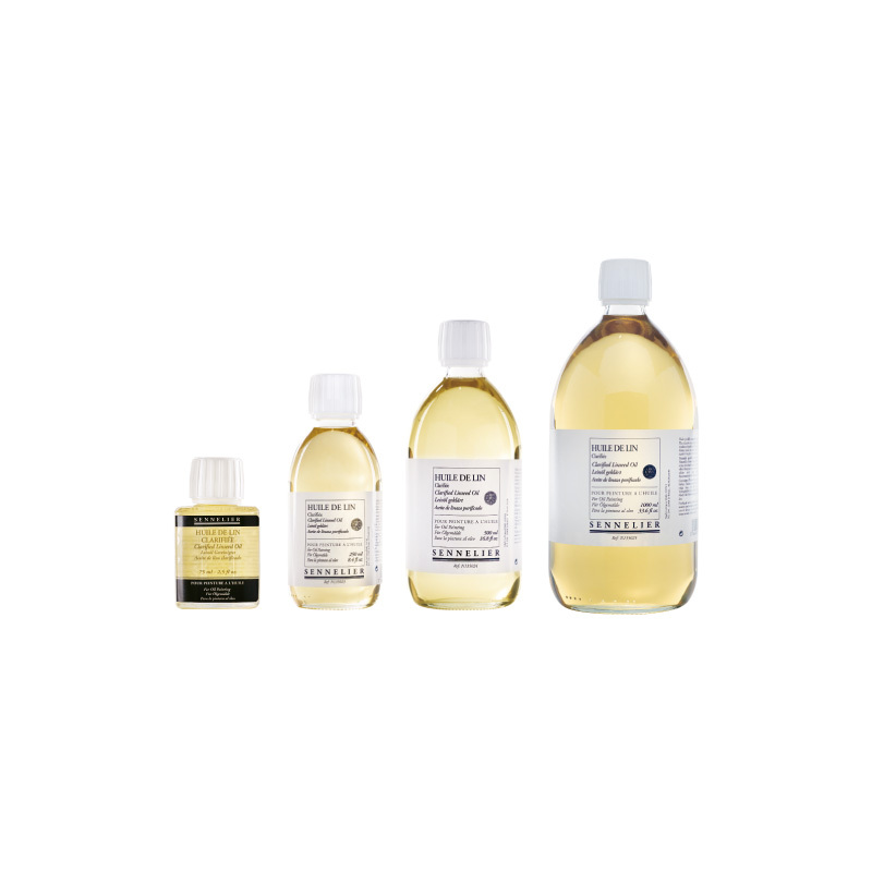 法國 SENNELIER 申內利爾 精煉亞麻仁油 75ml 250ml 500ml 1L
