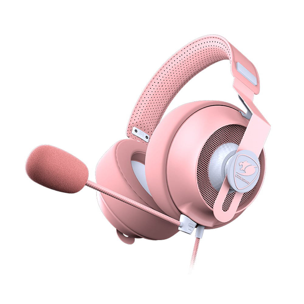 米特3C數位–COUGAR 美洲獅 PHONTUM S PINK 全方位電競耳機