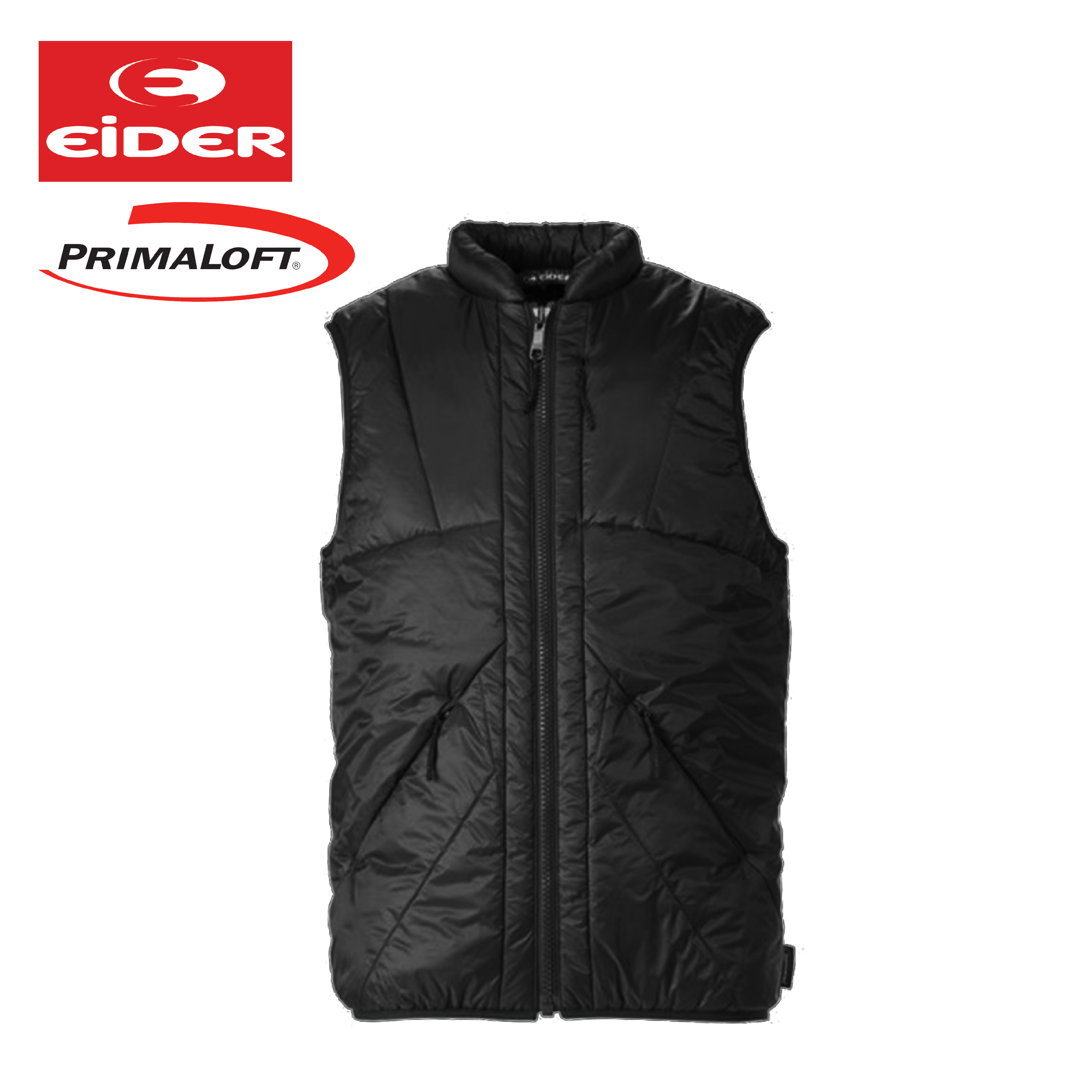 EiDER 法國 EIT1222 防風保暖背心 男款 (黑)  Primaloft ECO/快乾/透氣/保溫度佳/環保材質/防潑水 00ET1222