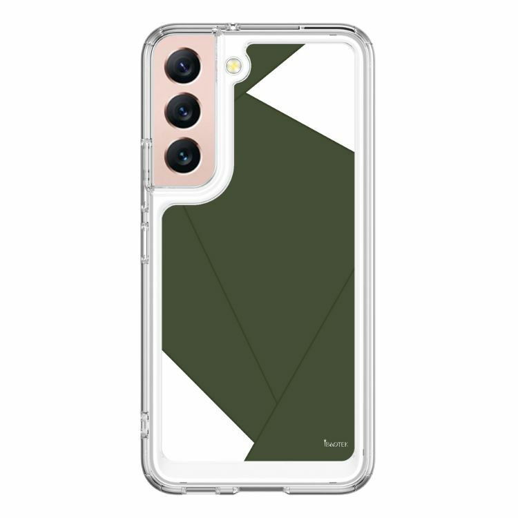 Samsung  S22+ 手機防摔殼軍綠鎧甲