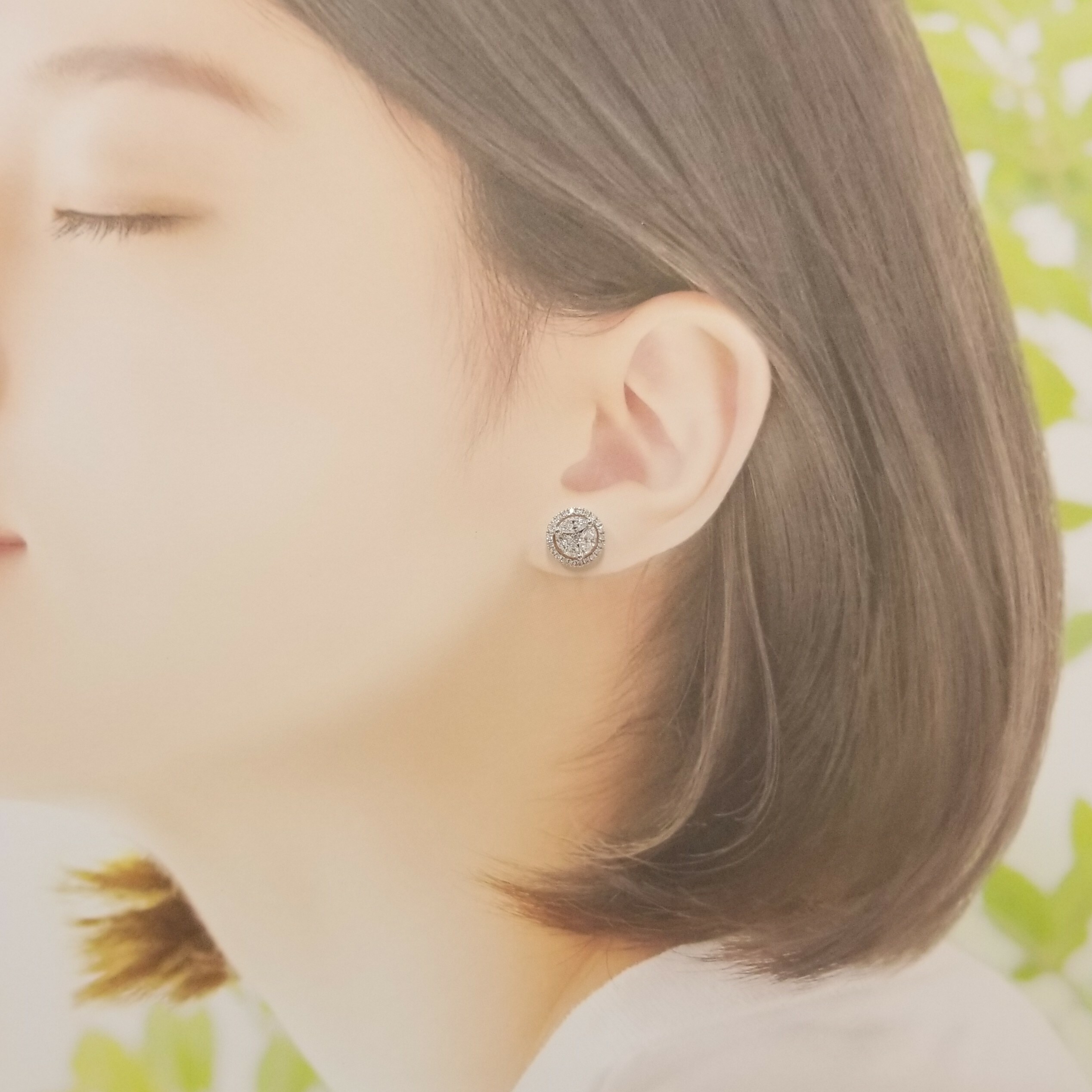 18K White Gold 1.45ct Diamond Earrings