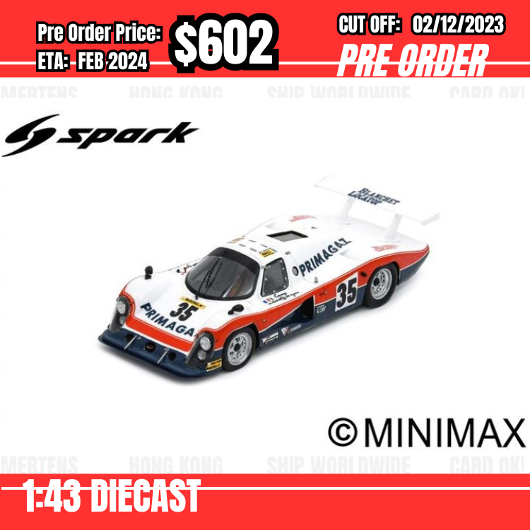 PO-$602 * Spark * 1:43 Cougar C01 No.35 Le Mans 24H 1982 Y. Courage -  J-P. Grand  - M. Dubois [OD13/11]