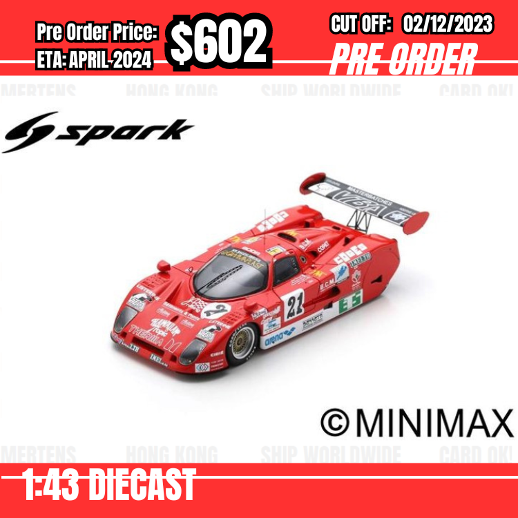 PO-$602 * Spark * 1:43 Spice SE 90 C No.21 Le Mans 24H 1992 L. Taverna - J. Sheldon - A. Gini [OD13/11]