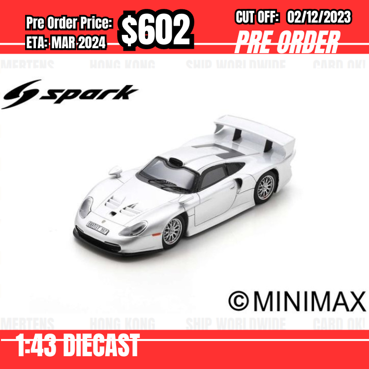 PO-$602 * Spark * 1:43 Porsche 911 GT1 Street Version 1997 [OD13/11]