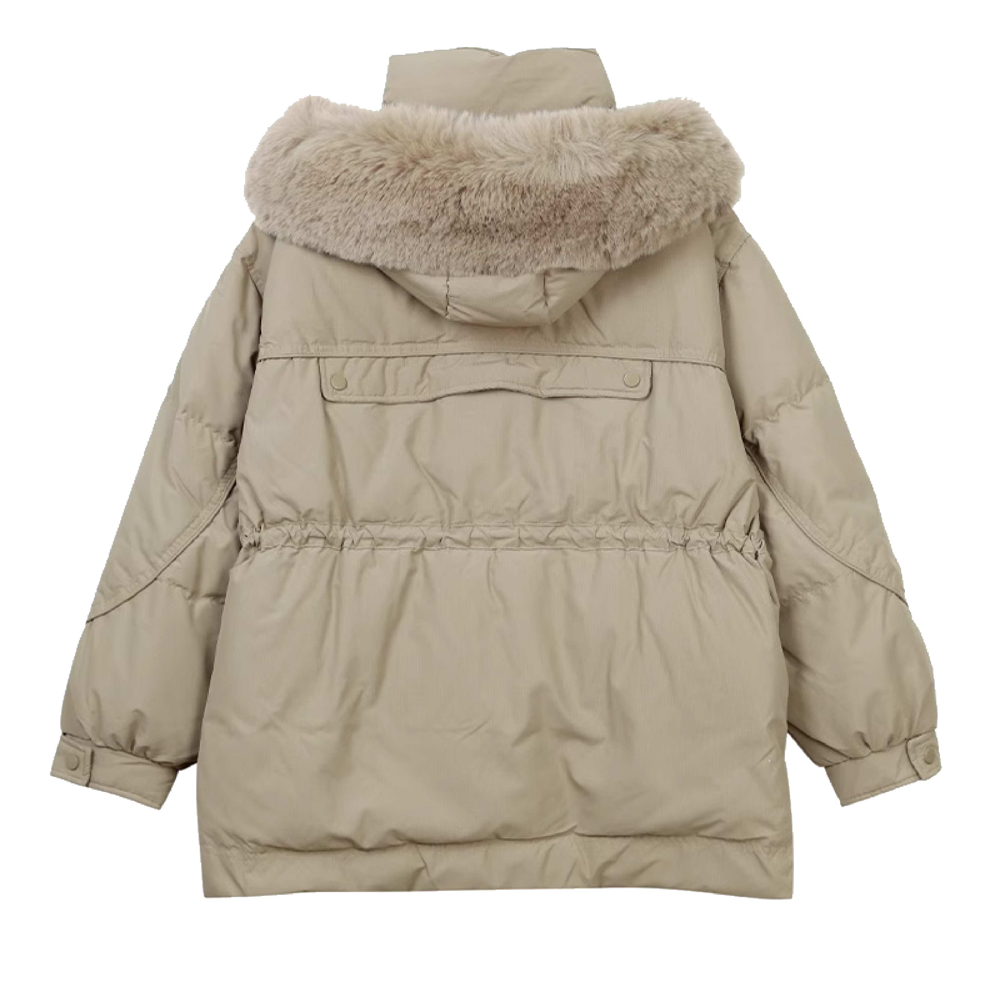 【黎陽】工裝收腰大口袋羽絨外套 女款 (3色) 羽絨/防風/柔軟/保暖/戶外休閒 02BYS70556