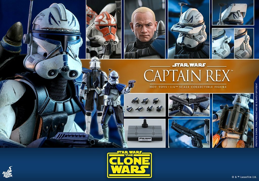 Hot Toys - TMS018 -《星際大戰：複製人之戰》雷克斯上尉（Captain Rex）1/6 比例人偶
