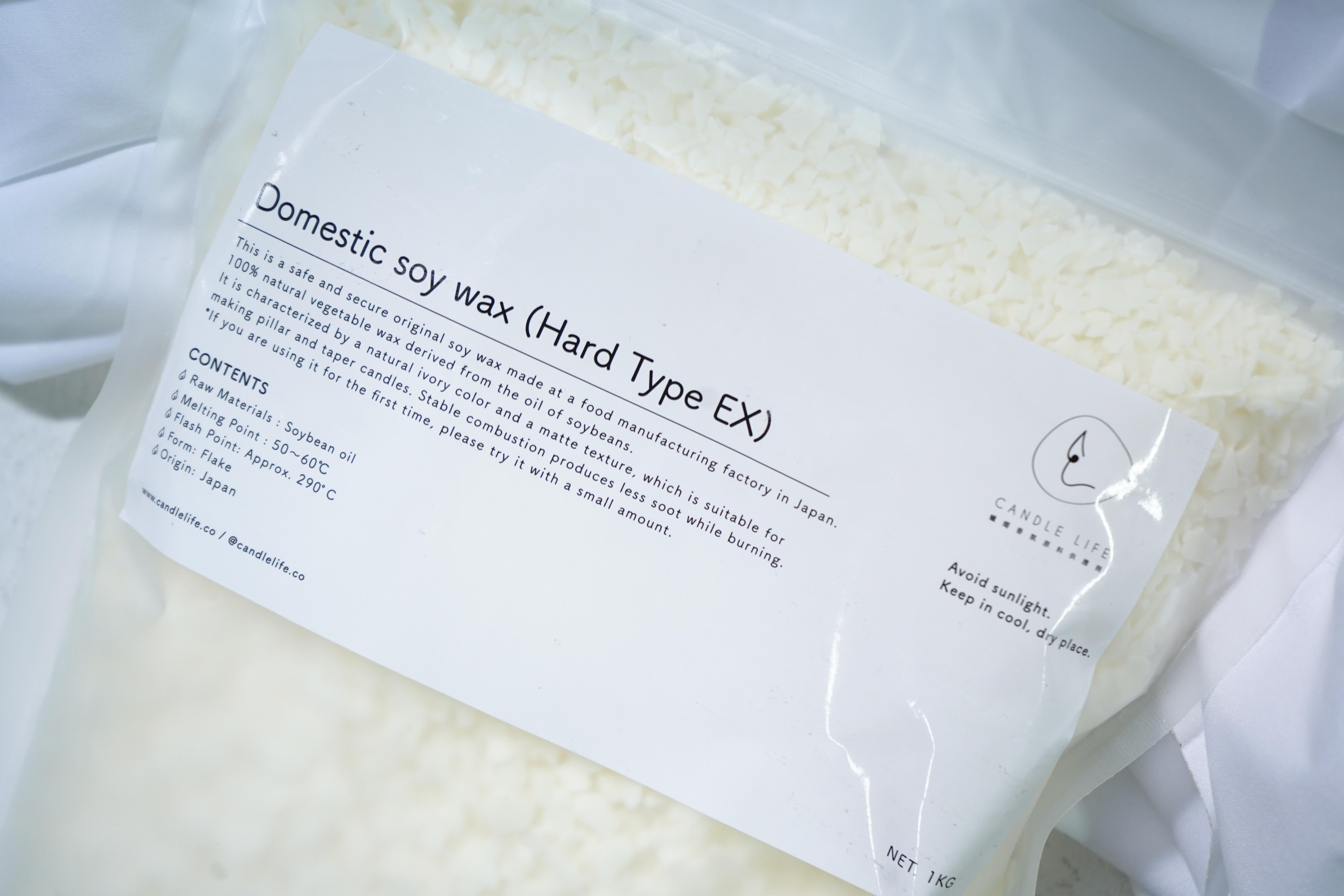 日本食品公司製大豆蠟（硬 Pillar）