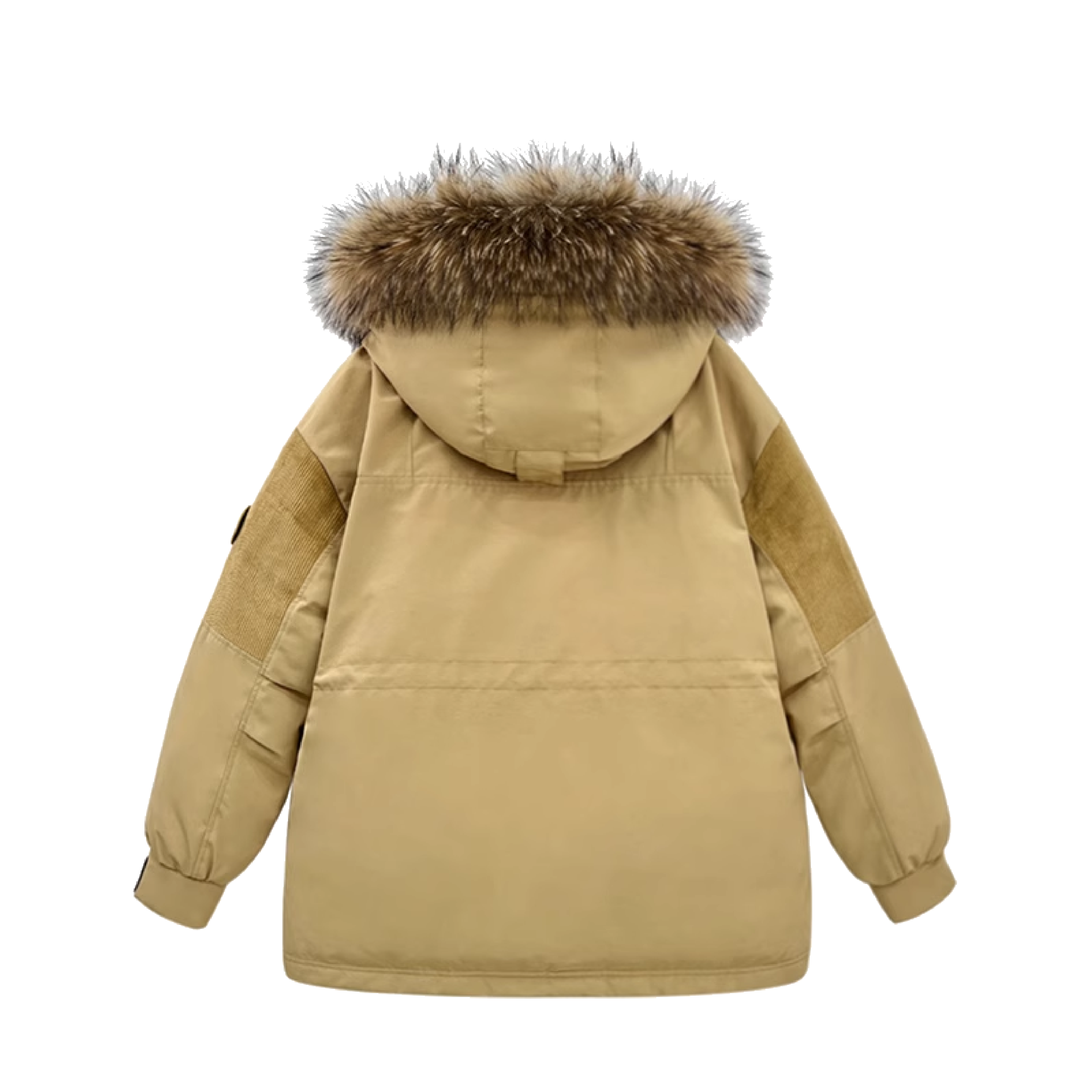 【黎陽】復古拼接加厚羽絨外套 女款 (2色) 羽絨/防風/柔軟/保暖/戶外休閒 02BYS2361