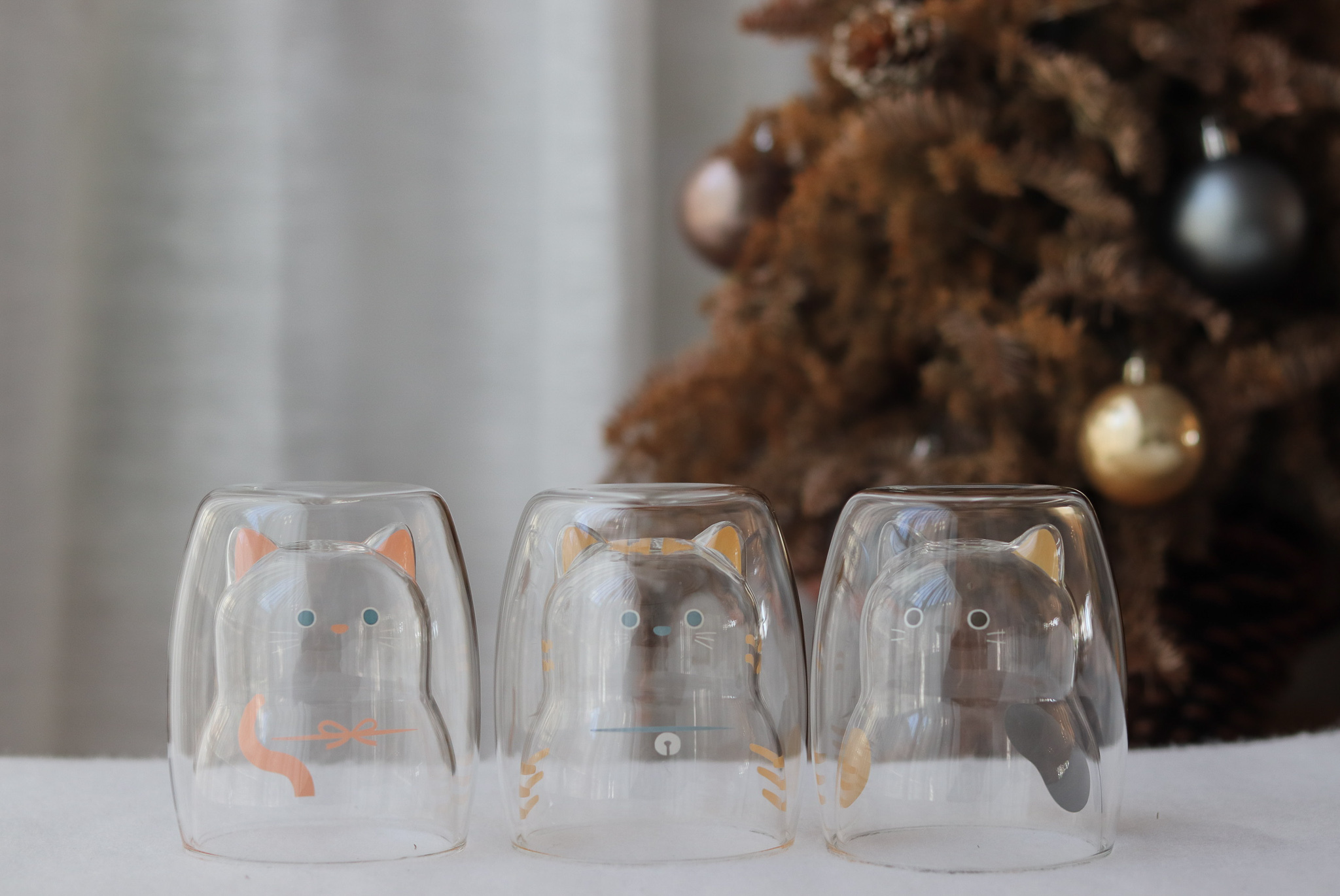 日本 CB Japan 貓咪 耐熱 雙層玻璃杯