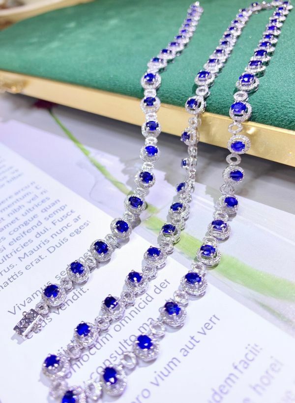 18k Royal blue皇家藍藍寶石晚宴套裝