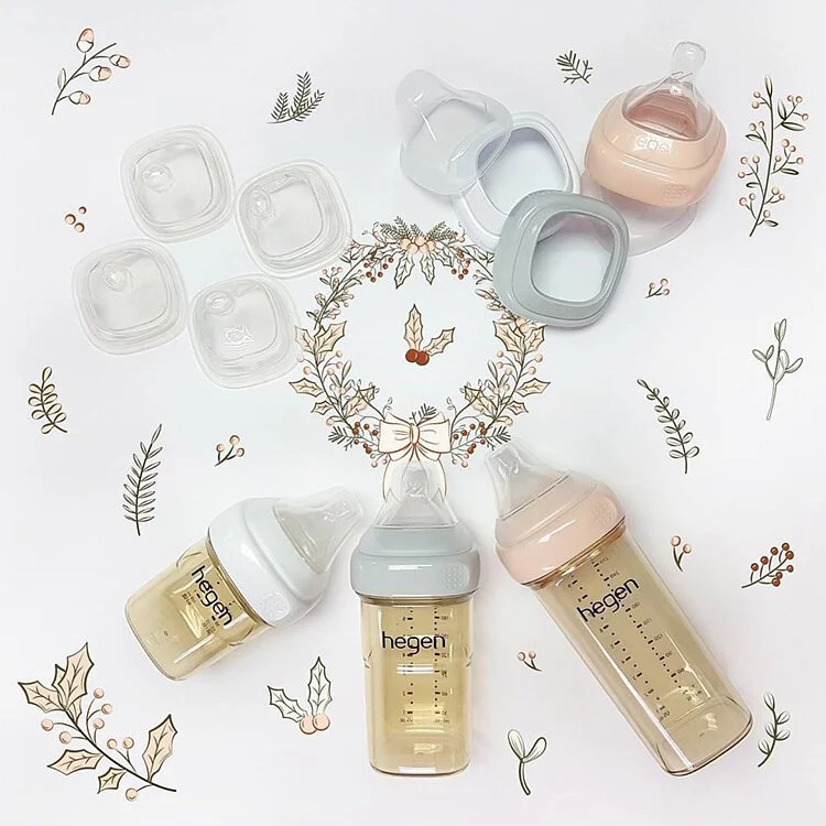 Hegen PCTO™ 金色奇蹟PPSU多功能方圓型寬口奶瓶 240ml (雙瓶組)